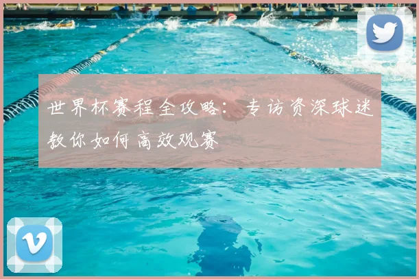 世界杯赛程全攻略：专访资深球迷教你如何高效观赛